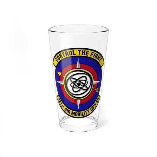 321 Air Mobility Operations Squadron (U.S. Air Force) Pint Glass 16oz 16oz - Go Mug Yourself