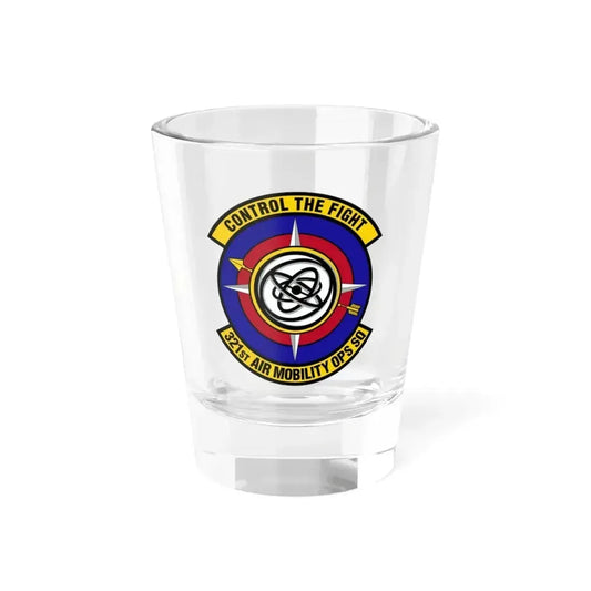 321 Air Mobility Operations Squadron (U.S. Air Force) Shot Glass 1.5oz 1.5oz - Go Mug Yourself