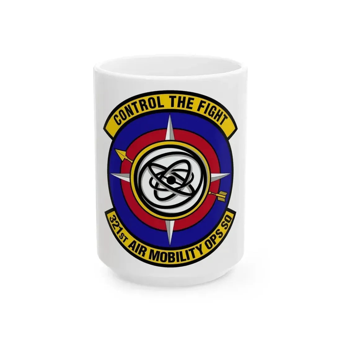 321 Air Mobility Operations Squadron (U.S. Air Force) White Coffee Mug 15oz - Go Mug Yourself