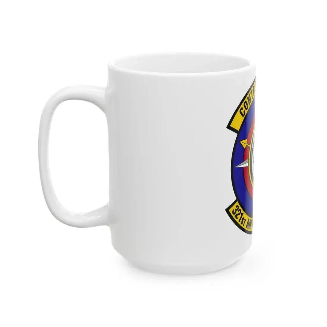 321 Air Mobility Operations Squadron (U.S. Air Force) White Coffee Mug - Go Mug Yourself