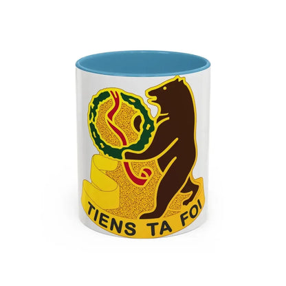 321 Cavalry Regiment (U.S. Army) Accent Coffee Mug 11oz Light Blue - Go Mug Yourself