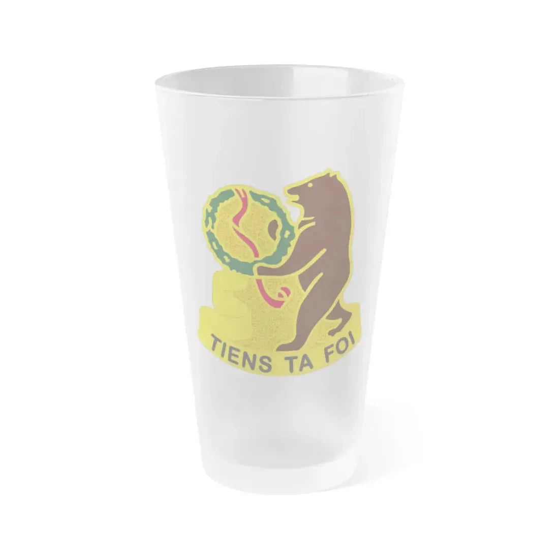 321 Cavalry Regiment (U.S. Army) Frosted Pint Glass 16oz Default Title - Go Mug Yourself