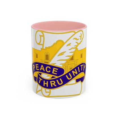 321 Civil Affairs Brigade 2 (U.S. Army) Accent Coffee Mug 11oz Pink - Go Mug Yourself