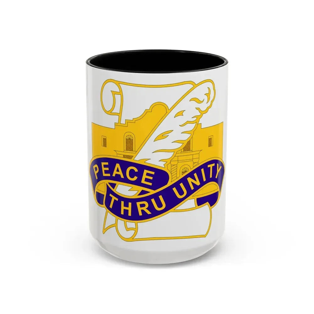 321 Civil Affairs Brigade 2 (U.S. Army) Accent Coffee Mug 15oz Black - Go Mug Yourself