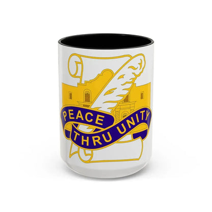 321 Civil Affairs Brigade 2 (U.S. Army) Accent Coffee Mug 15oz Black - Go Mug Yourself