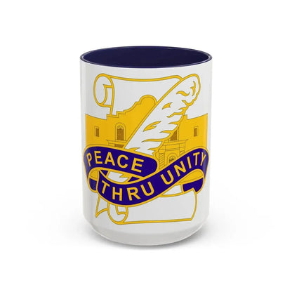 321 Civil Affairs Brigade 2 (U.S. Army) Accent Coffee Mug 15oz Navy - Go Mug Yourself