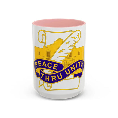 321 Civil Affairs Brigade 2 (U.S. Army) Accent Coffee Mug 15oz Pink - Go Mug Yourself