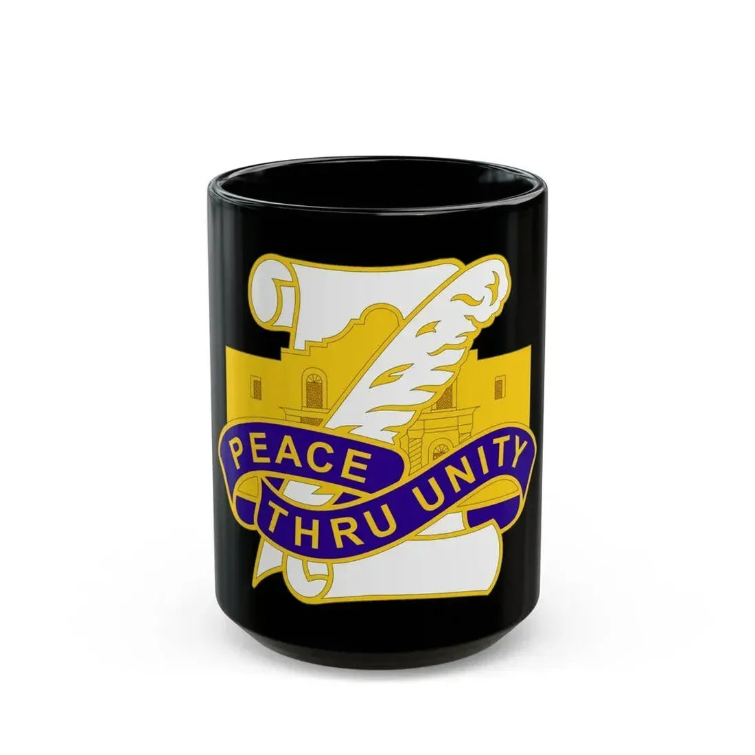 321 Civil Affairs Brigade 2 (U.S. Army) Black Coffee Mug 15oz - Go Mug Yourself
