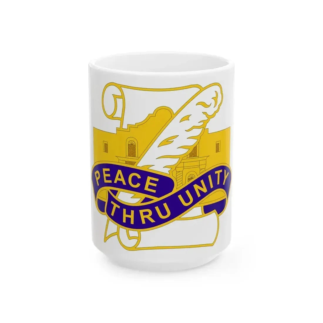321 Civil Affairs Brigade 2 (U.S. Army) White Coffee Mug 15oz - Go Mug Yourself