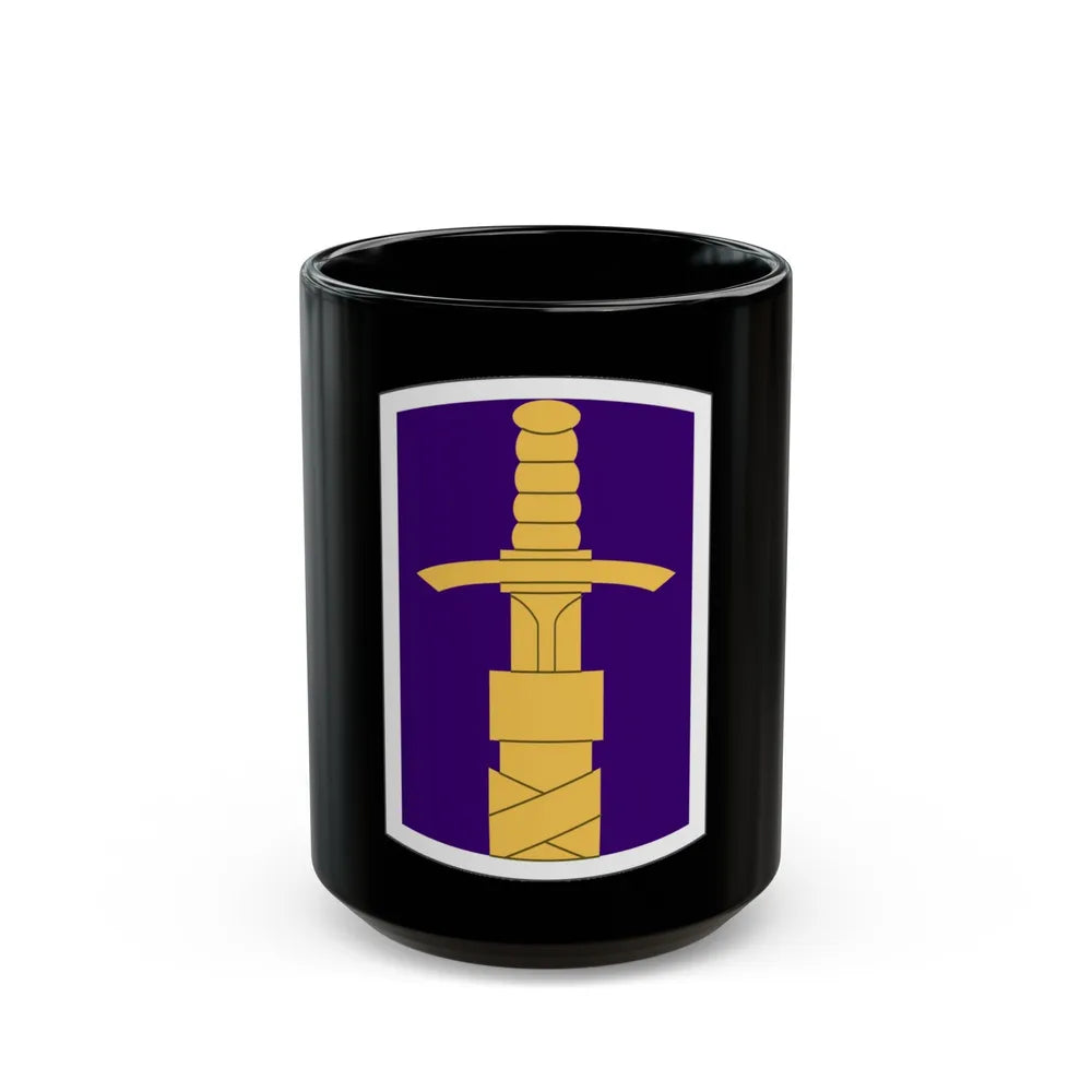 321 Civil Affairs Brigade (U.S. Army) Black Coffee Mug-15oz-Go Mug Yourself