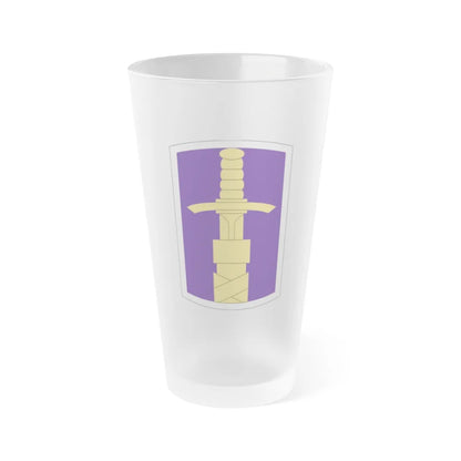 321 Civil Affairs Brigade (U.S. Army) Frosted Pint Glass 16oz-Go Mug Yourself