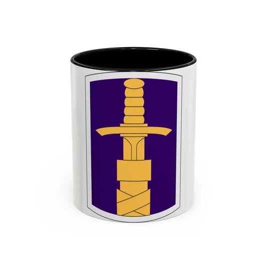 321 Civil Affairs Brigade (U.S. Army) Accent Coffee Mug 11oz Black - Go Mug Yourself