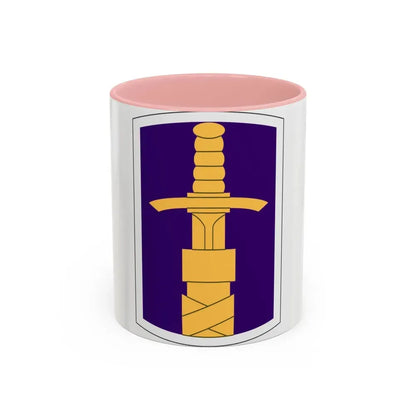 321 Civil Affairs Brigade (U.S. Army) Accent Coffee Mug 11oz Pink - Go Mug Yourself