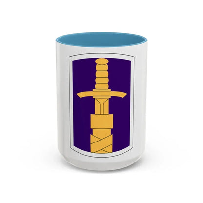321 Civil Affairs Brigade (U.S. Army) Accent Coffee Mug 15oz Light Blue - Go Mug Yourself