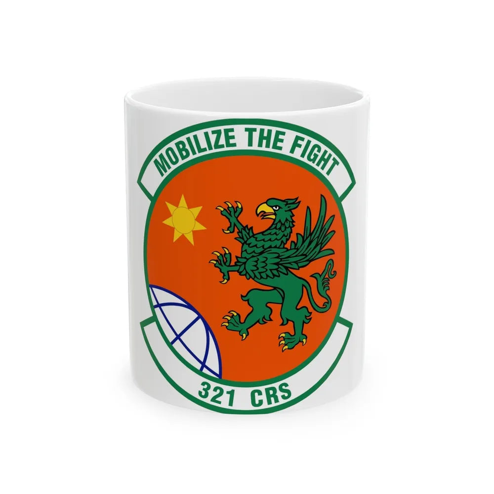 321 Contingency Response Squadron AMC (U.S. Air Force) White Coffee Mug-11oz-Go Mug Yourself