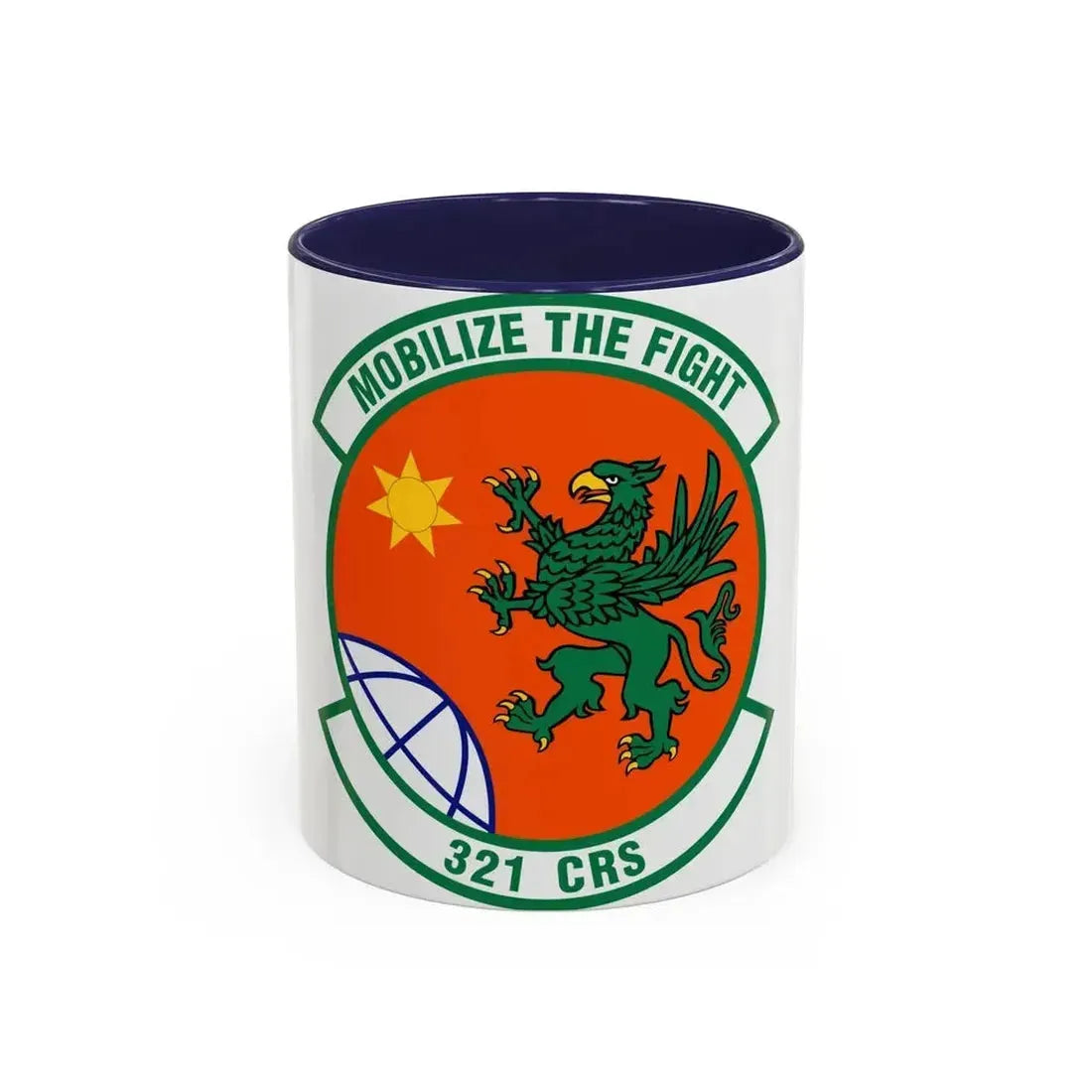 321 Contingency Response Squadron AMC (U.S. Air Force) Accent Coffee Mug 11oz Navy - Go Mug Yourself