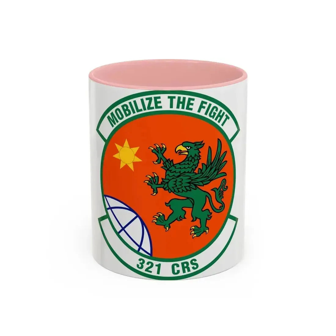 321 Contingency Response Squadron AMC (U.S. Air Force) Accent Coffee Mug 11oz Pink - Go Mug Yourself
