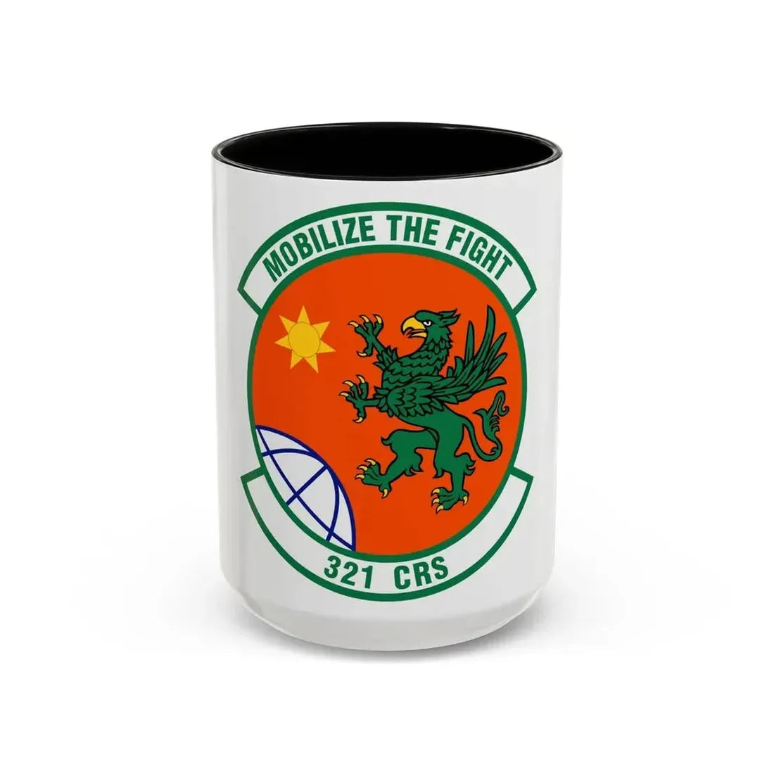 321 Contingency Response Squadron AMC (U.S. Air Force) Accent Coffee Mug 15oz Black - Go Mug Yourself