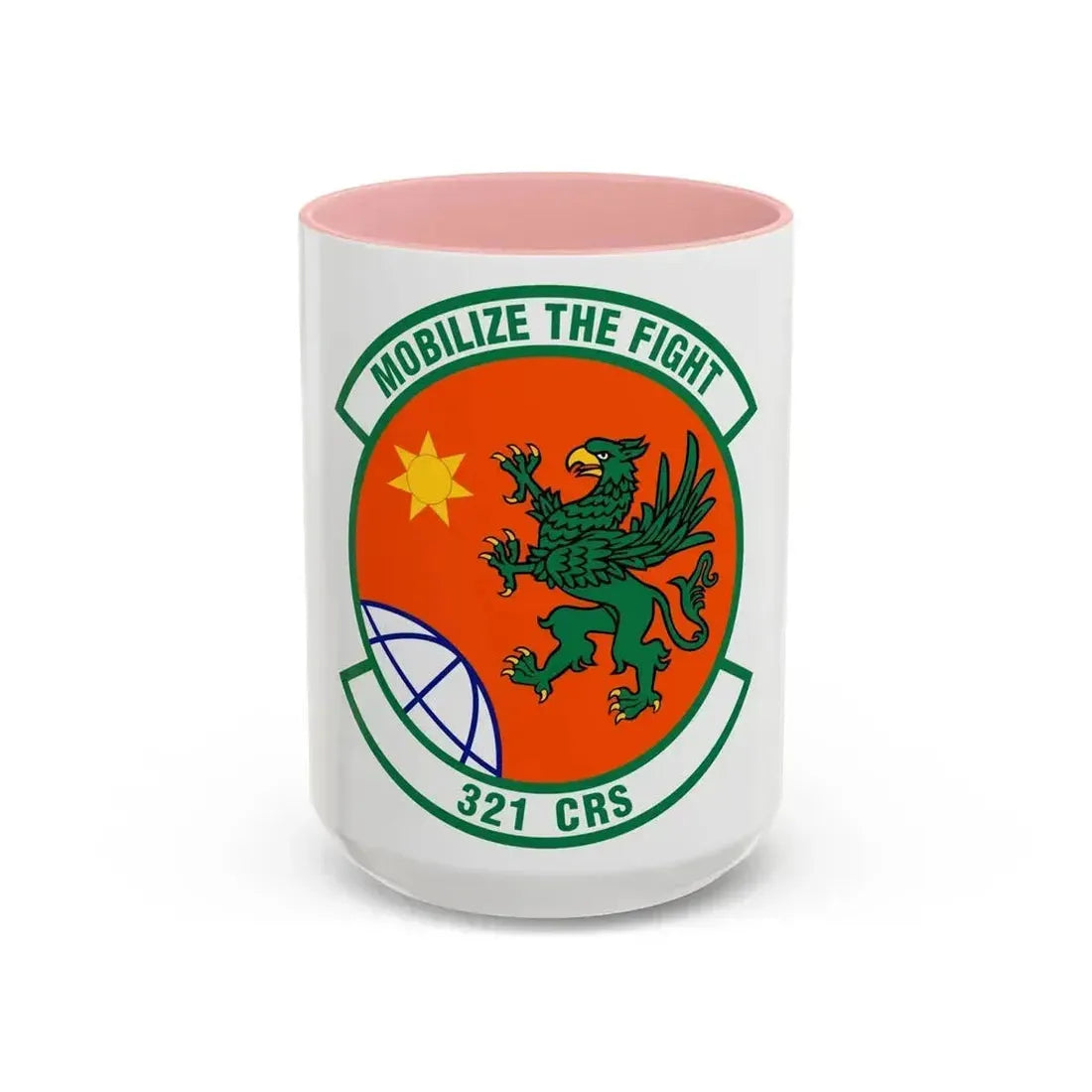 321 Contingency Response Squadron AMC (U.S. Air Force) Accent Coffee Mug 15oz Pink - Go Mug Yourself