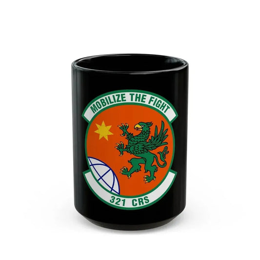 321 Contingency Response Squadron AMC (U.S. Air Force) Black Coffee Mug 15oz - Go Mug Yourself