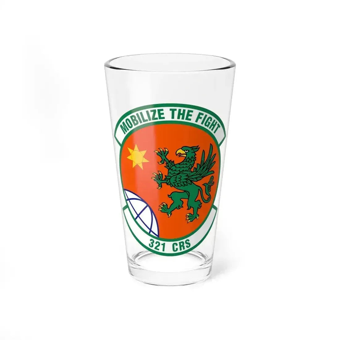 321 Contingency Response Squadron AMC (U.S. Air Force) Pint Glass 16oz - Go Mug Yourself