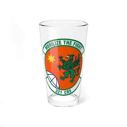 321 Contingency Response Squadron AMC (U.S. Air Force) Pint Glass 16oz - Go Mug Yourself