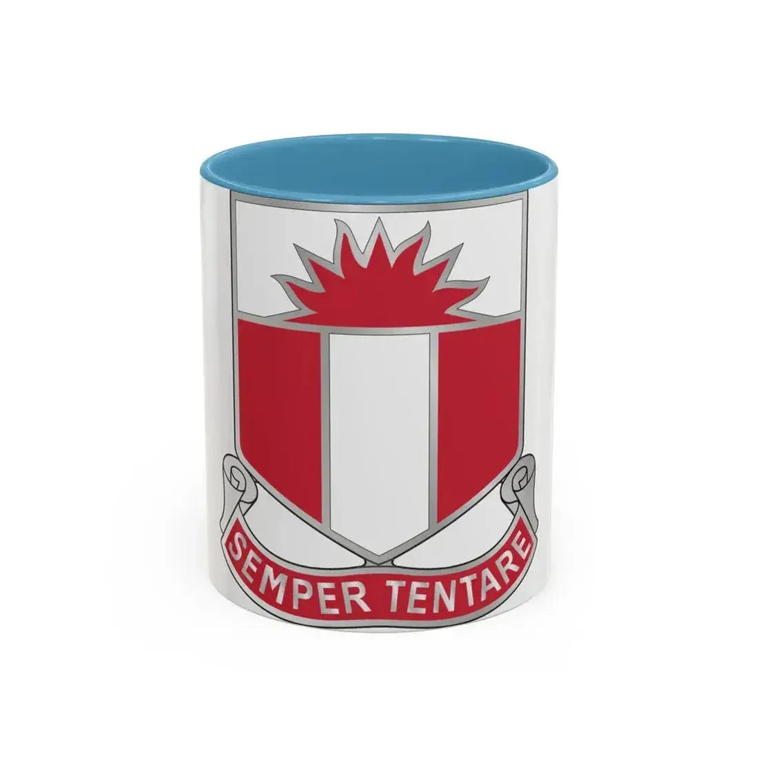 321 Engineer Battalion (U.S. Army) Accent Coffee Mug 11oz Light Blue - Go Mug Yourself