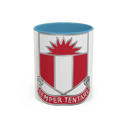 321 Engineer Battalion (U.S. Army) Accent Coffee Mug 11oz Light Blue - Go Mug Yourself