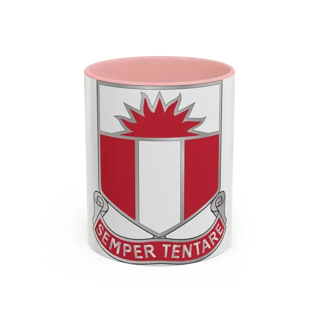 321 Engineer Battalion (U.S. Army) Accent Coffee Mug 11oz Pink - Go Mug Yourself