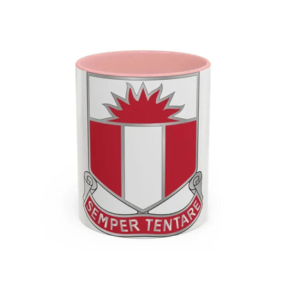 321 Engineer Battalion (U.S. Army) Accent Coffee Mug 11oz Pink - Go Mug Yourself