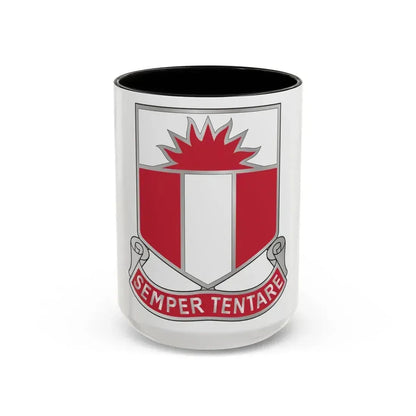 321 Engineer Battalion (U.S. Army) Accent Coffee Mug 15oz Black - Go Mug Yourself
