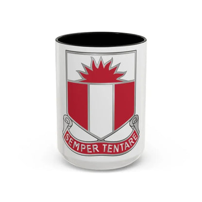 321 Engineer Battalion (U.S. Army) Accent Coffee Mug 15oz Black - Go Mug Yourself