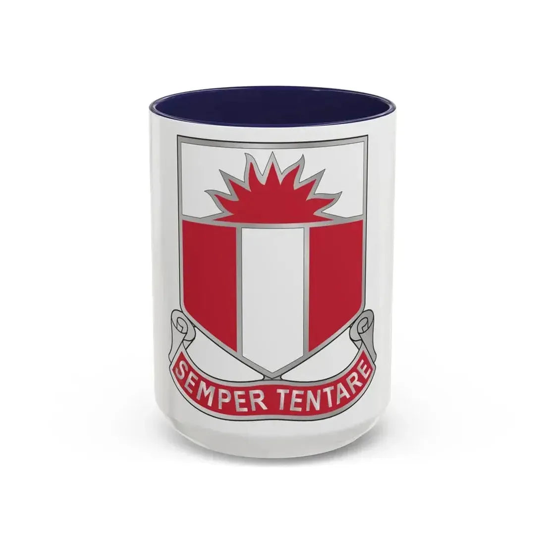 321 Engineer Battalion (U.S. Army) Accent Coffee Mug 15oz Navy - Go Mug Yourself