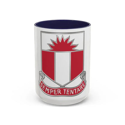 321 Engineer Battalion (U.S. Army) Accent Coffee Mug 15oz Navy - Go Mug Yourself