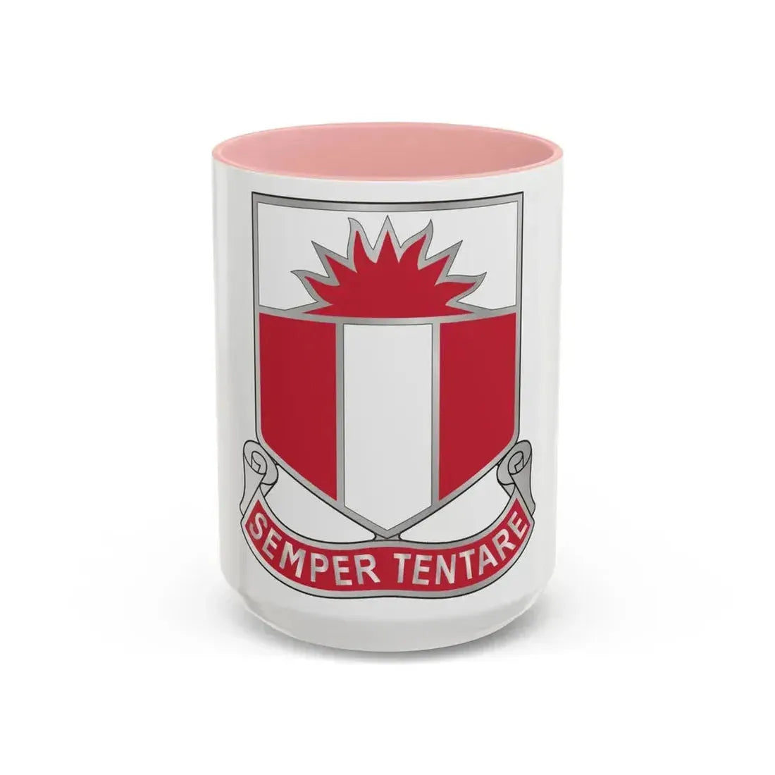 321 Engineer Battalion (U.S. Army) Accent Coffee Mug 15oz Pink - Go Mug Yourself