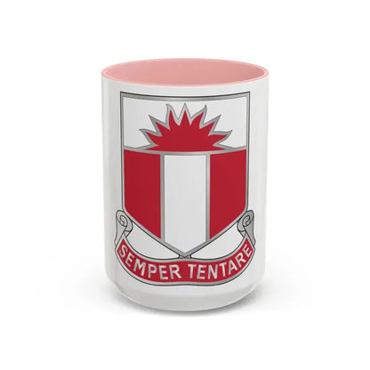 321 Engineer Battalion (U.S. Army) Accent Coffee Mug 15oz Pink - Go Mug Yourself