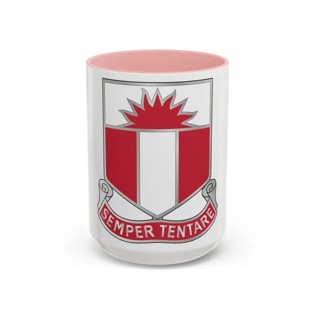 321 Engineer Battalion (U.S. Army) Accent Coffee Mug 15oz Pink - Go Mug Yourself