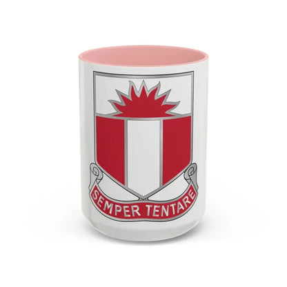 321 Engineer Battalion (U.S. Army) Accent Coffee Mug 15oz Pink - Go Mug Yourself