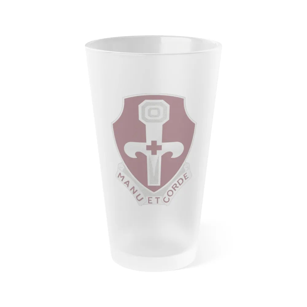 321 Medical Battalion (U.S. Army) Frosted Pint Glass 16oz-Go Mug Yourself