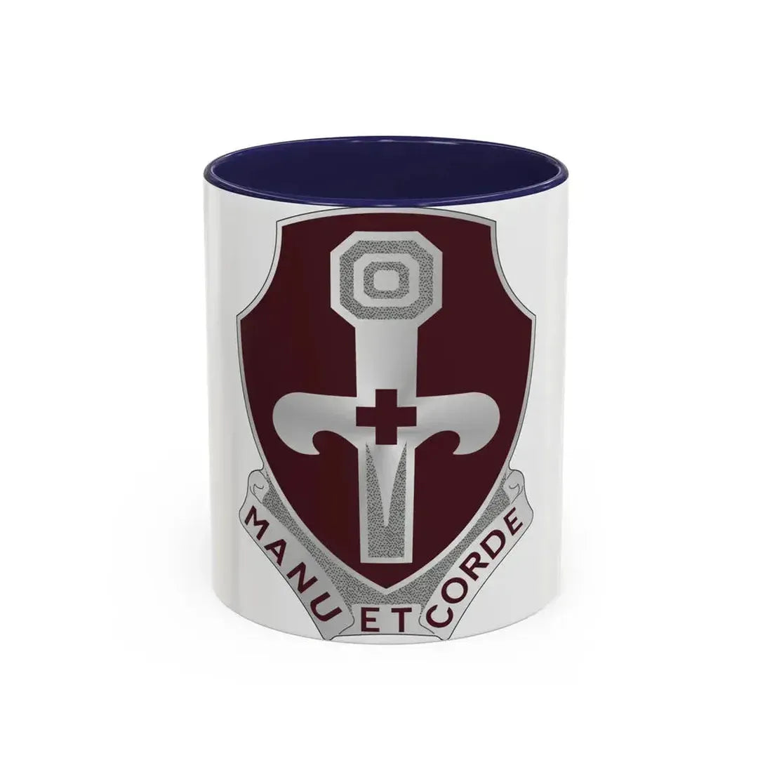 321 Medical Battalion (U.S. Army) Accent Coffee Mug 11oz Navy - Go Mug Yourself