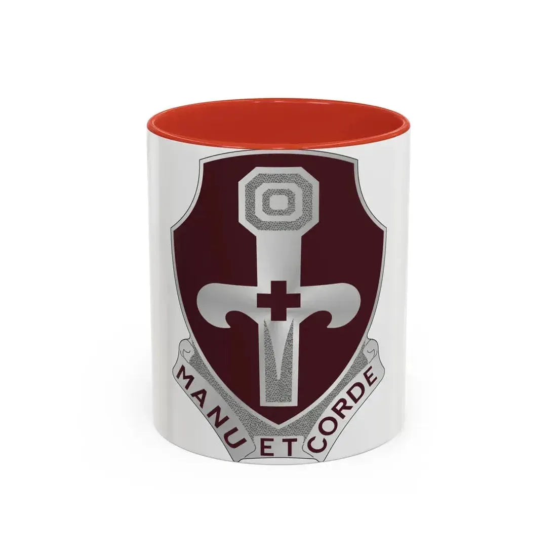 321 Medical Battalion (U.S. Army) Accent Coffee Mug 11oz Red - Go Mug Yourself