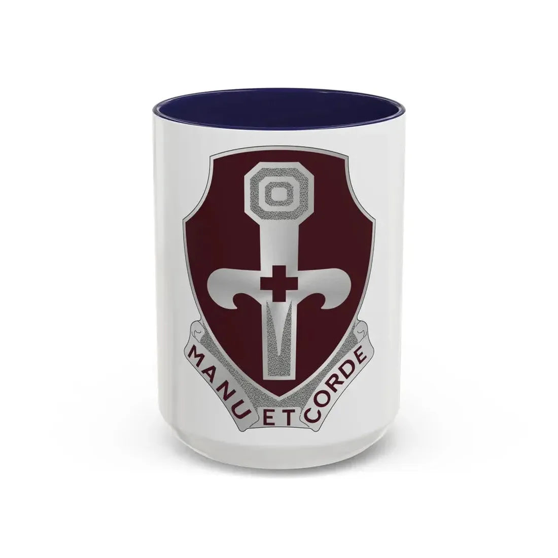 321 Medical Battalion (U.S. Army) Accent Coffee Mug 15oz Navy - Go Mug Yourself