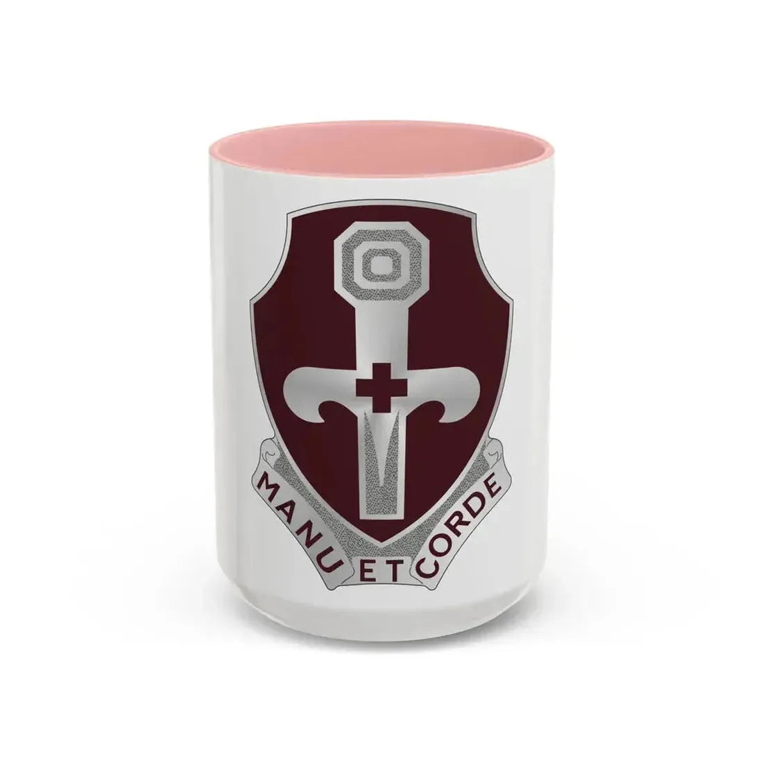 321 Medical Battalion (U.S. Army) Accent Coffee Mug 15oz Pink - Go Mug Yourself