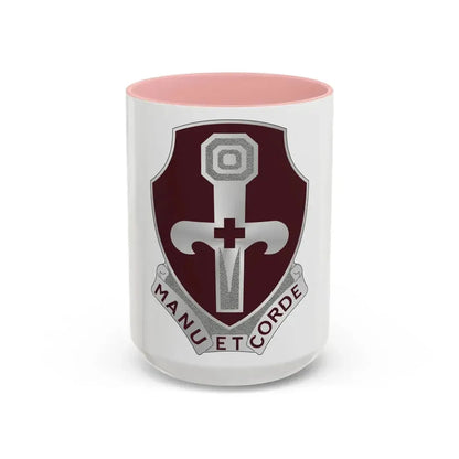321 Medical Battalion (U.S. Army) Accent Coffee Mug 15oz Pink - Go Mug Yourself