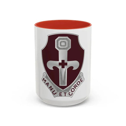 321 Medical Battalion (U.S. Army) Accent Coffee Mug 15oz Red - Go Mug Yourself