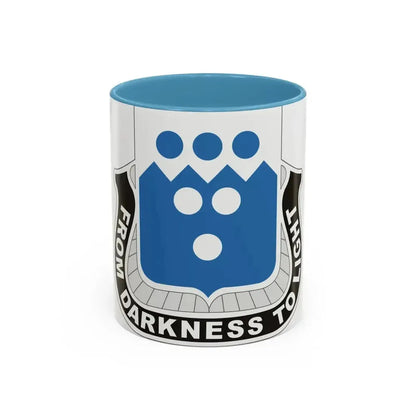 321 Military Intelligence Battalion (U.S. Army) Accent Coffee Mug 11oz Light Blue - Go Mug Yourself