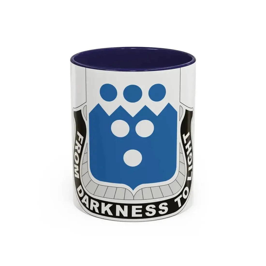 321 Military Intelligence Battalion (U.S. Army) Accent Coffee Mug 11oz Navy - Go Mug Yourself