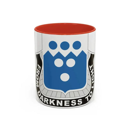 321 Military Intelligence Battalion (U.S. Army) Accent Coffee Mug 11oz Red - Go Mug Yourself