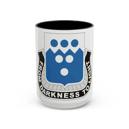 321 Military Intelligence Battalion (U.S. Army) Accent Coffee Mug 15oz Black - Go Mug Yourself