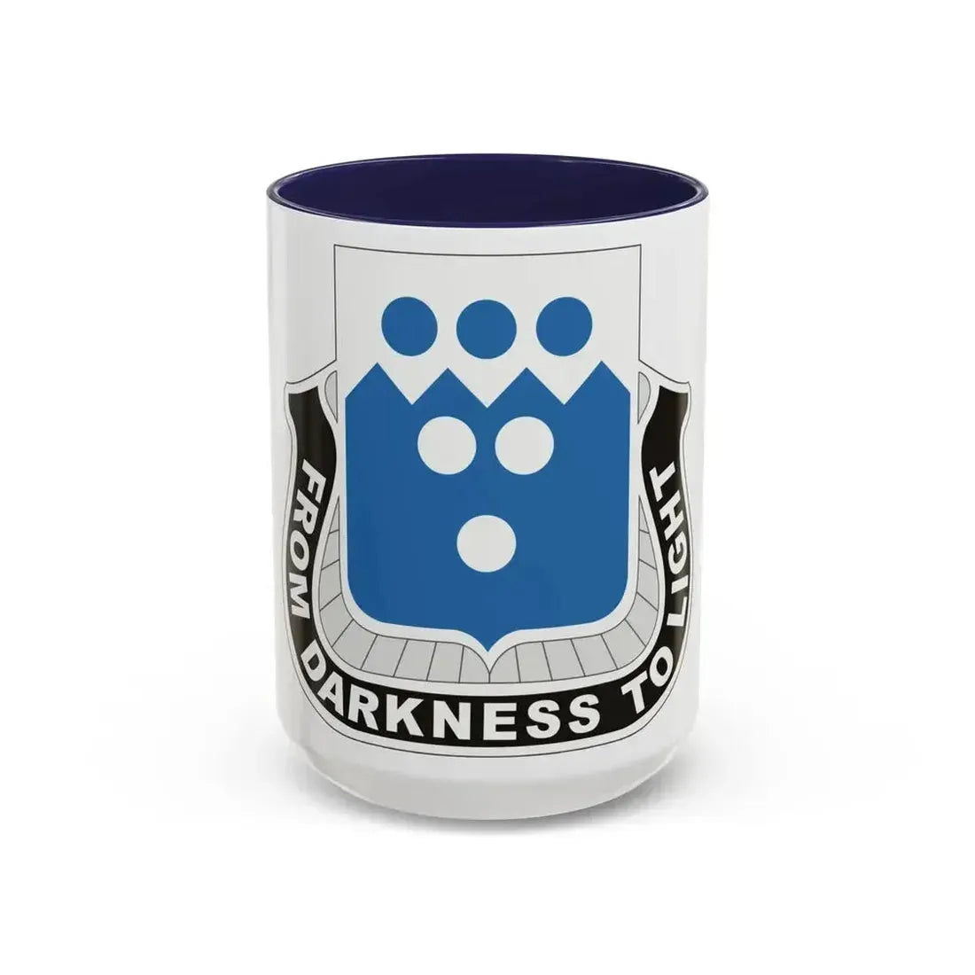 321 Military Intelligence Battalion (U.S. Army) Accent Coffee Mug 15oz Navy - Go Mug Yourself